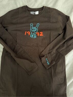 Dutch Bros Brown T-Shirt with White Label